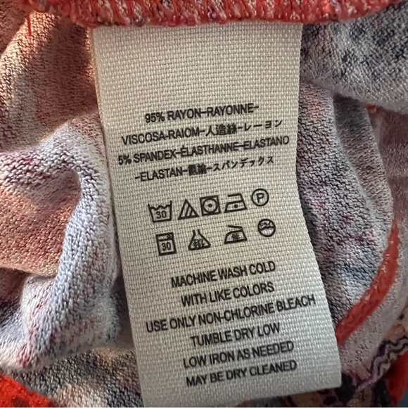 Free People - Hear Me Roar Print Top - Like New! Red Combo- Size: Small - Picture 10 of 10